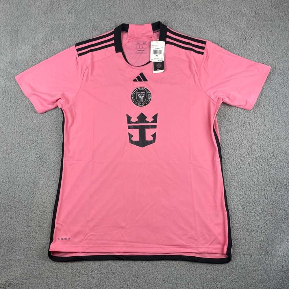 Leo Messi Inter Miami CF Men's Adidas X-Large Pink Black Home Stadium Jersey